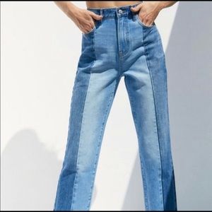 two toned pacsun straight leg jean
